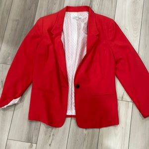 Kensie via Stitch Fix orange knit blazer